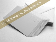 Büttenpapier Kurzbriefkarte Format A6